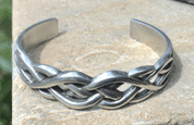 CELTIC, BRAIDED PEWTER BRACELET - INSPIRATION CELTIQUE