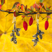 BLUEBERRIES, EARRINGS, BRONZE - COSTUME JEWELLERY