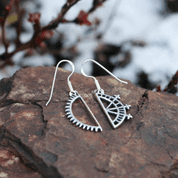 BEAIVI ET MANO - SOLEIL ET LUNE, BOUCLES D'OREILLES SAMI, ARGENT - BIJOUX LAPPONIA