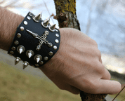 ROCKER, LEATHER BRACELET XXII - WRISTBANDS