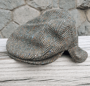 ESKE HAT TWEED, CAP WITH FLAP, GREY - CASQUETTES, IRLANDE