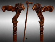 LION - WALKING STICK, CANE - WALKING CANES