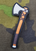 VIKING AXE - RAGNAR, 3D RUBBER PATCH - MILITARY PATCHES