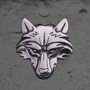 VUK, WOLF PENDANT, STERLING SILVER - PENDANTS