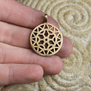 SUN SYMBOL, BRONZE PENDANT - PENDANTS, NECKLACES