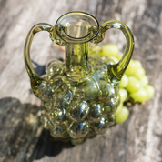 GRAPE WINE, BOTTLE, GREEN GLASS - HISTORICAL GLASS