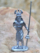 TOURNAMENT KNIGHT, HISTORICAL TIN STATUE - MINIATURES EN ÉTAIN