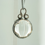 VIKING CRYSTAL BALL PENDANT, GOTLAND, SILVER - PENDENTIFS