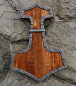 THOR'S HAMMER, WALL DECORATION - FORGED IRON HOME ACCESSORIES