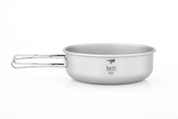 TI5326 TITANIUM BOWL WITH FOLDING HANDLE KEITH - TITANIUM EQUIPMENT