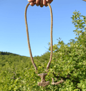 SCANIA, VIKING KNOTTED NECKLACE, BRONZE - OBJETS EN BRONZE