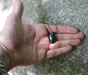 SHUNGITE, OVALE, COLLIER - SHUNGITE