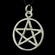 PENTAGRAM, SILBER-ANHÄNGER, AG 925, KLEIN - ANHÄNGER - SCHMUCK, SILBER