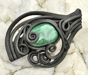 MALACHITE BROOCH - PIERRES ET FANTASY