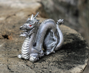 CHINESE DRAGON, TIN FIGURINE - PEWTER FIGURES