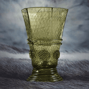 HEXAGON WINE GLASS, 16TH CENTURY GERMANY - HISTORICAL GLASS