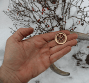 TARANIS WHEEL, BRONZE CELTIC REPLICA - ANHÄNGER, HALSKETTEN