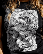 RAGNARÖK VIKING T-SHIRT BW WOMEN'S - WOMEN'S T-SHIRTS