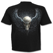 RAVEN CAGE - T-SHIRT BLACK - HERREN-T-SHIRTS, SPIRAL DIRECT