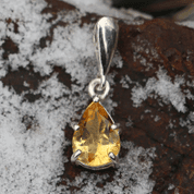 PENDENTIF SINOPE, ARGENT 925 CITRINE - PENDENTIFS