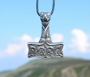 THORS HAMMER, OSEBERG-STIL, NORWEGEN, SILBER 925, 12G - ANHÄNGER - SCHMUCK, SILBER