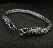 VIKING BRAIDED BANGLE, SILVER 925 - BRACELETS