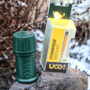 UCO STORMPROOF MATCHES CONTAINER GREEN - 25 PCS - BUSHCRAFT