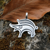 BOAR, SILVER PENDANT - PENDENTIFS