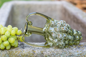 GRAPE WINE, BOTTLE, GREEN GLASS - HISTORICAL GLASS