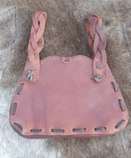 LEATHER BELT BAG WITH METAL PIN, BROWN - AUMÔNIÈRES, SACS ET BOURSES