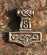 THOR'S HAMMER III, BRONZE PENDANT - PENDENTIFS, COLLIERS