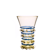 VERRE À DÉCOR BLEU, 13ÈME SIÈCLE - RÉPLIQUES HISTORIQUES DE VERRE