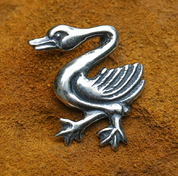 SWAN, MEDIEVAL PENDANT, SILVER - PENDANTS