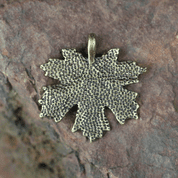 MAPLE LEAF, ZINC PENDANT, ANTIQUE BRASS - ALL PENDANTS, OUR PRODUCTION