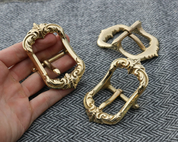 PORTOS, BELT BUCKLE, BRASS - BUCKLES, BELT FITTINGS