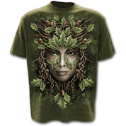 OAK QUEEN - T-SHIRT OLIVE - T-SHIRTS POUR HOMMES, SPIRAL DIRECT