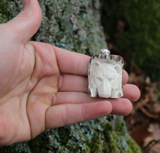 BEAR, CARVED ANTLER PENDANT - ANIMAL PENDANTS