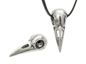 SKULL OF A CROW, PENDANT, SILVER 925, 14 G - MYSTICA SILVER COLLECTION - PENDANTS