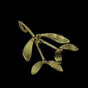 DRUID CELTIC MISTLETOE, PENDANT, 14K GOLD - GOLDEN JEWELLERY