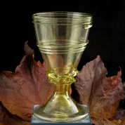 MEDIEVAL WINE GLASS, 14TH CENTURY, FRANCE - HISTORICAL GLASS