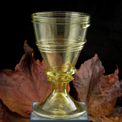 VERRE À VIN MÉDIÉVAL, 14ÈME SIÈCLE, FRANCE - RÉPLIQUES HISTORIQUES DE VERRE