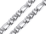 STAINLESS STEEL FLAT CHAIN 0.9X55 CM - CORDS, BOXES, CHAINS