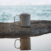 TI3200 SINGLE-WALL TITANIUM MUG WITH FOLDING HANDLE - TITANAUSRÜSTUNG