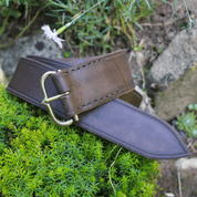 MEDIEVAL BELT, BROWN LEATHER - BELTS