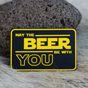 MAY THE BEER BE WITH YOU 3D RUBBER PATCH - PATCHES UND MARKIERUNG