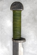 VIKING SEAX - TRIQUETRA, GREEN - SAEX KNIVES, SCRAMASAX