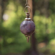 DOWSING AMETHYST, AGATE PENDULUM - DECORATIVE MINERALS AND ROCKS