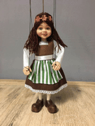 KLEINES MÄDCHEN, MARINIERT MARIONETTE - PUPPEN