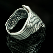 CORVUS, RAVEN, SILVER RING - RINGS