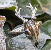 HIRSCH - SCHÄDEL, RING AUS SILBER 925 - RINGE